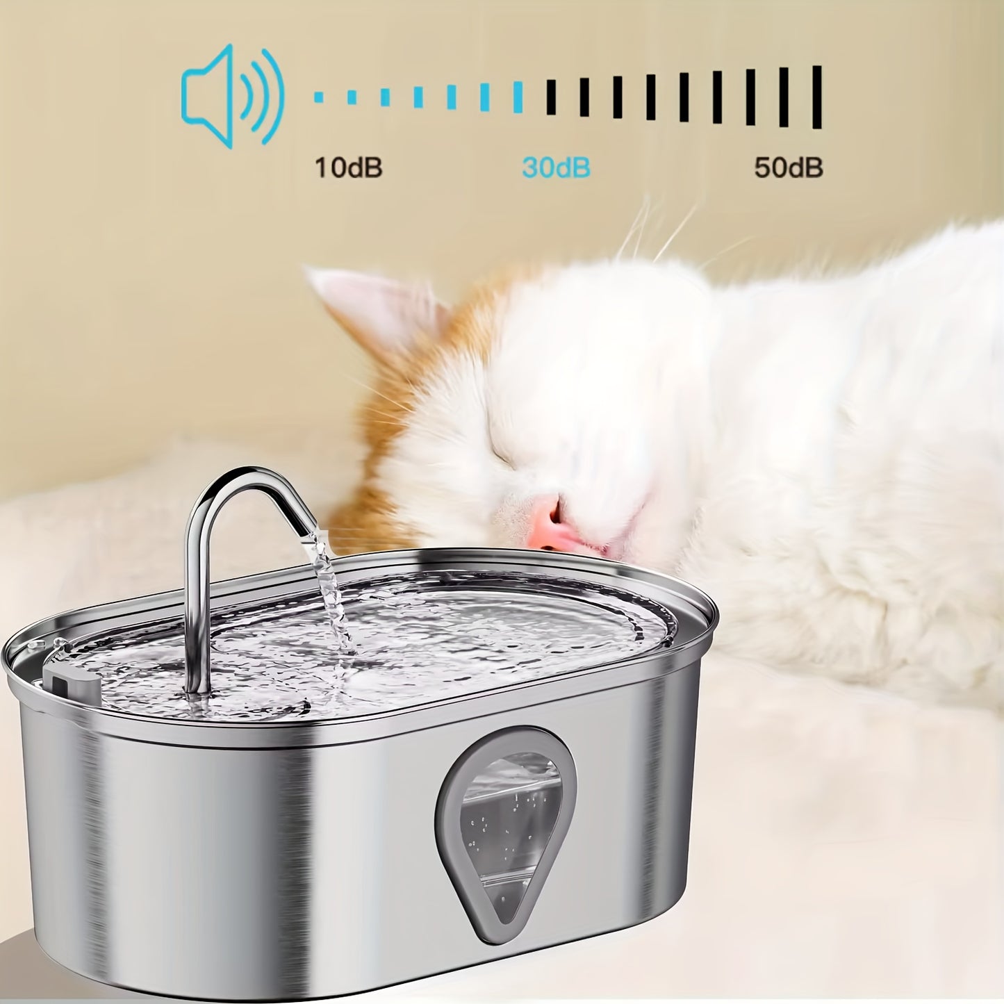 NPET 3.5L Large Pet Water Fountain USB 2-in-1 Dispenser