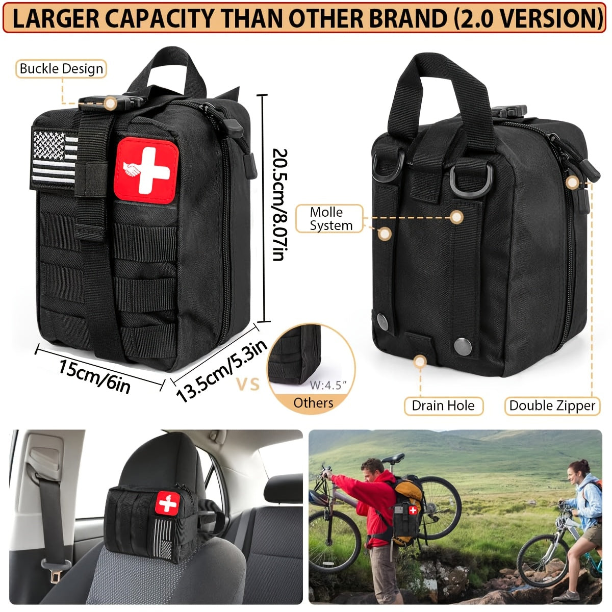 Ultimate Outdoor Survival Kit 262pcs with Tent Axe Shovel Flashlight