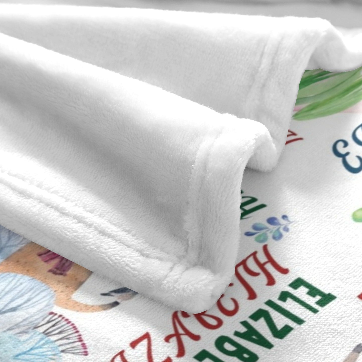 Personalized Flannel Blanket with Custom Photo & Text