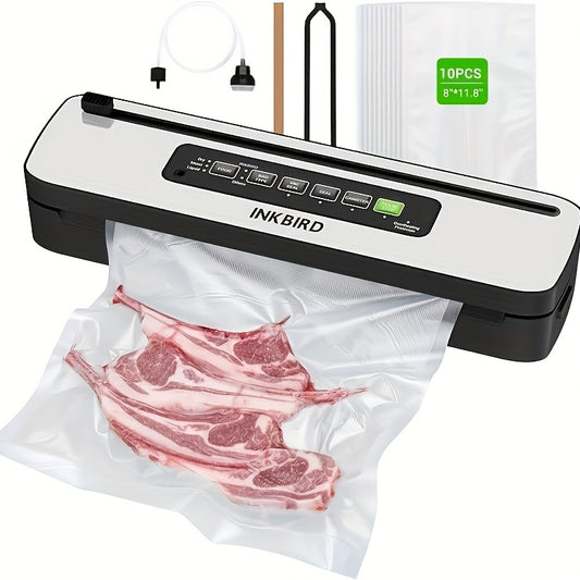 1pc Food Vacuum Sealer Machine 10-In-1 With Bag Storage