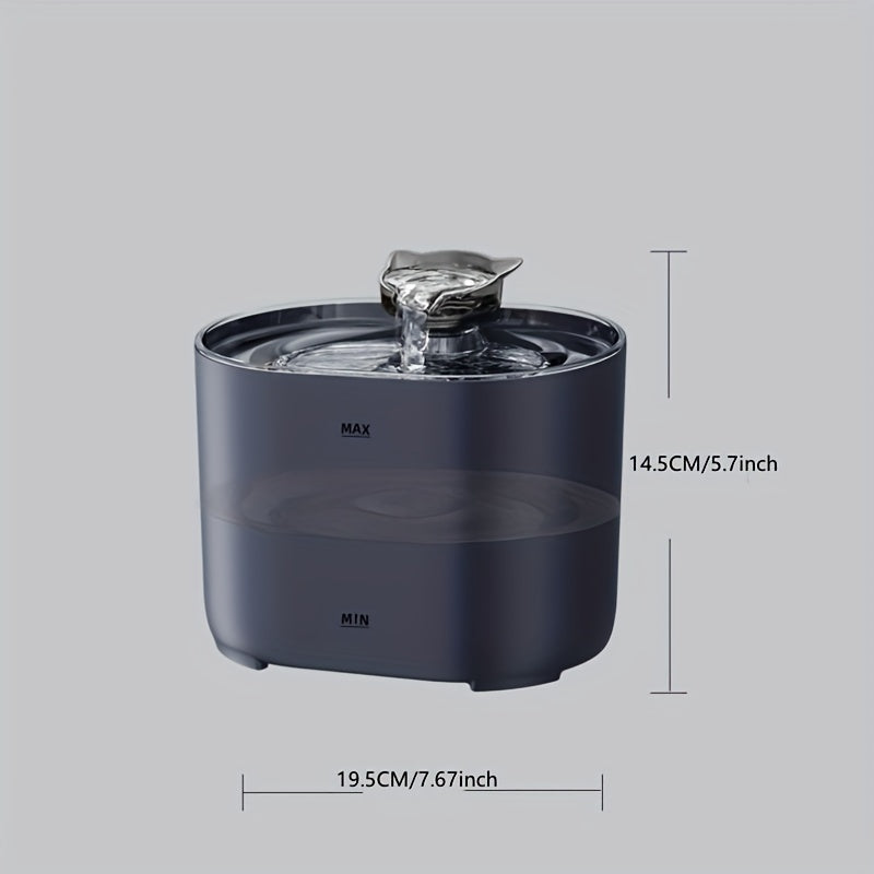 Automatic Pet Water Fountain Large 77.43 Oz Capacity Dispenser