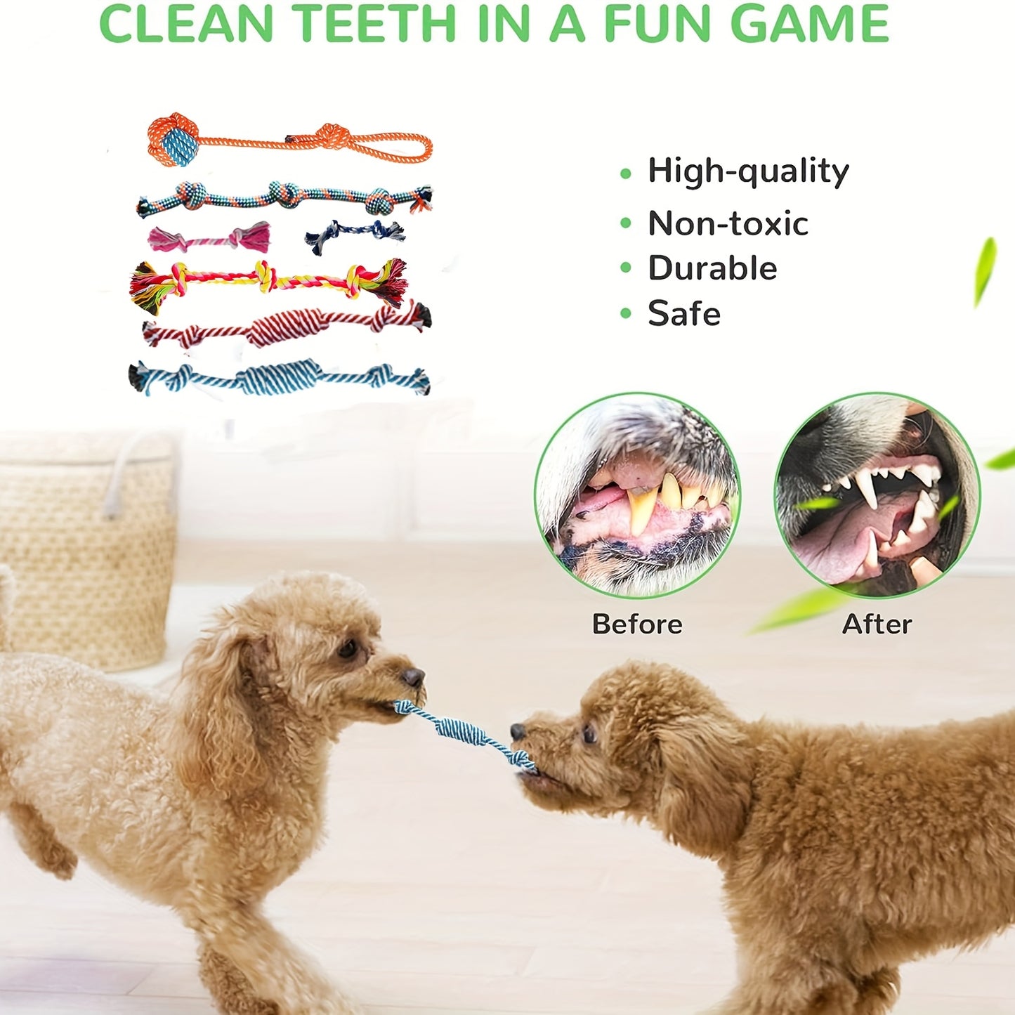 25pcs Set Of Dog Bite Toys Dog Chew Toys For Cleaning And Teeth Cleaning Dog Vocalization Toys Dog Teething Toys Dog Leash Toy Set Suitable For Puppies