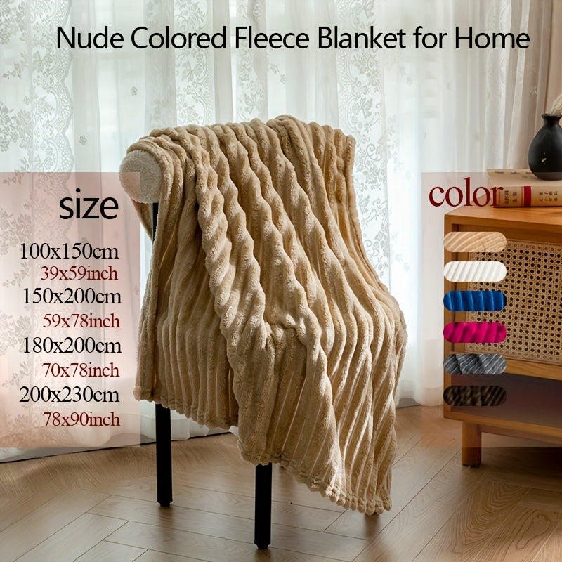 Cozy Soft Luxurious Red Faux Rabbit Fur Flannel Blanket